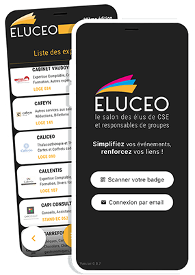 Application Eluceo sur mobile